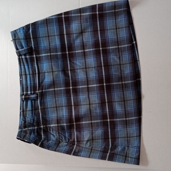 Size 8 - Medium - Nike Golf Dri-Fit Blue Plaid Skort - Picture 1 of 9
